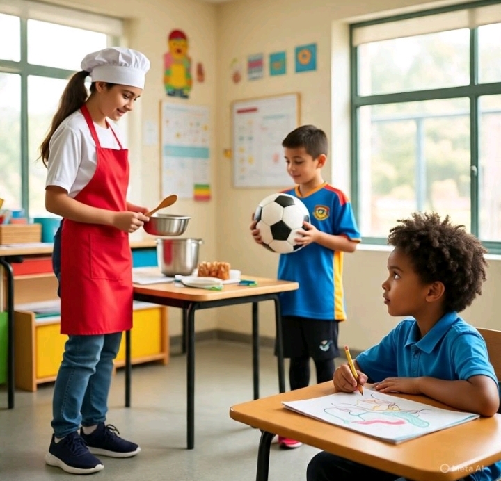 المواهب أداة فاعلة لكسر الحواجز النفسية بين الطلبة واللغة الثانية🌿